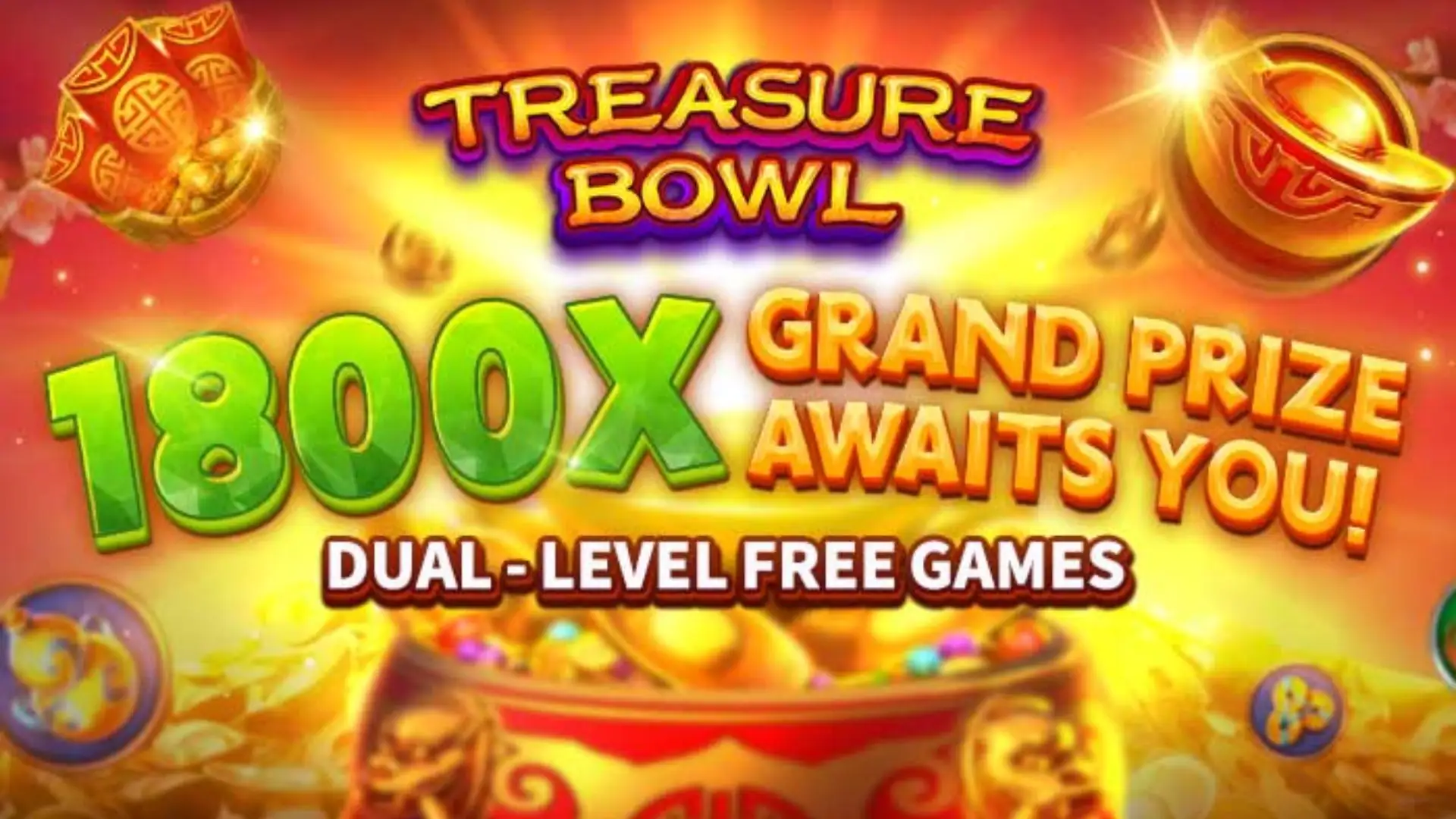 Multiplicadores Treasure Bowl xxvip - 7777x Máximo com Tigela Dourada